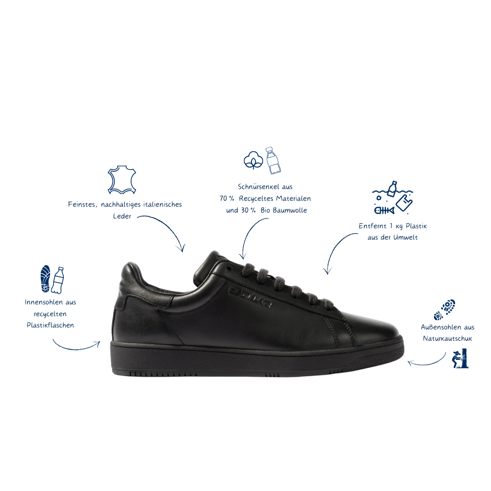 Nachhaltige Sneaker Starwalker - Schwarz